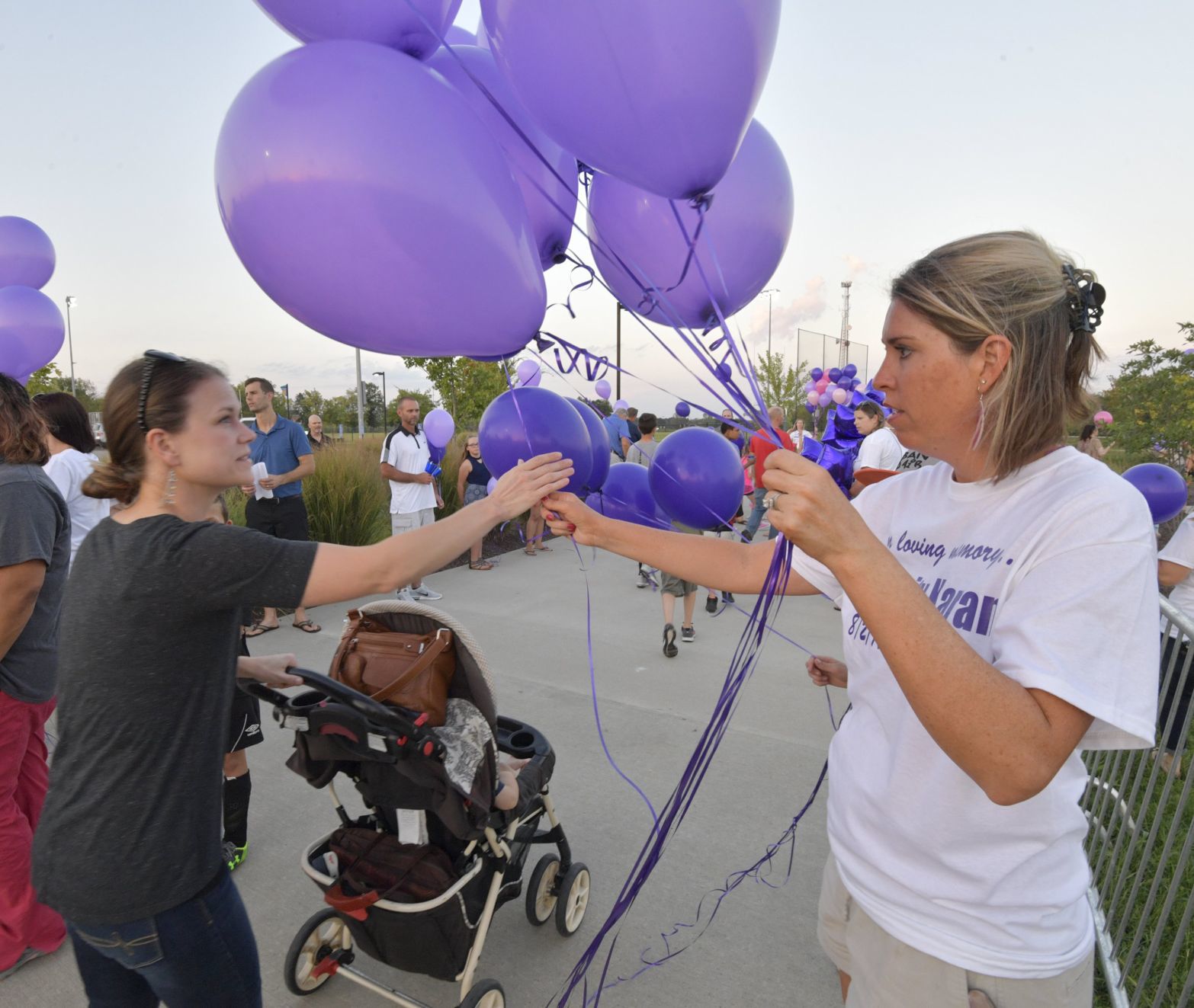 Balloon release and candlelight vigil